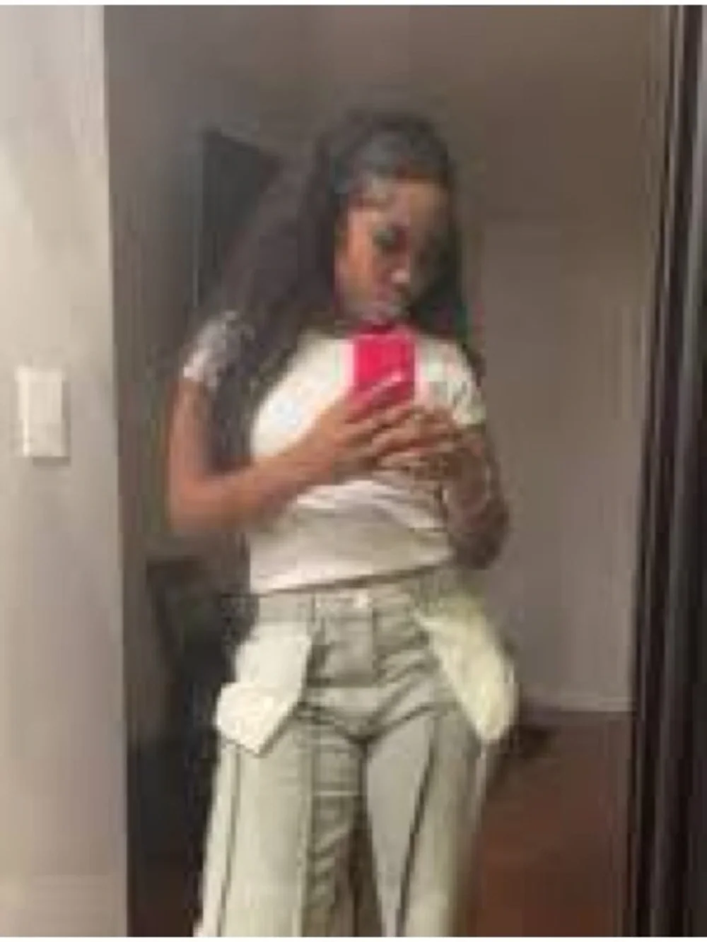 PrettyLittleThing Gray Wide-Leg Inside Out Jeans - Picture 2 of 4